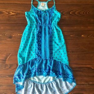 ARIZONA | Girl’s High Low Maxi Dress | Turquoise